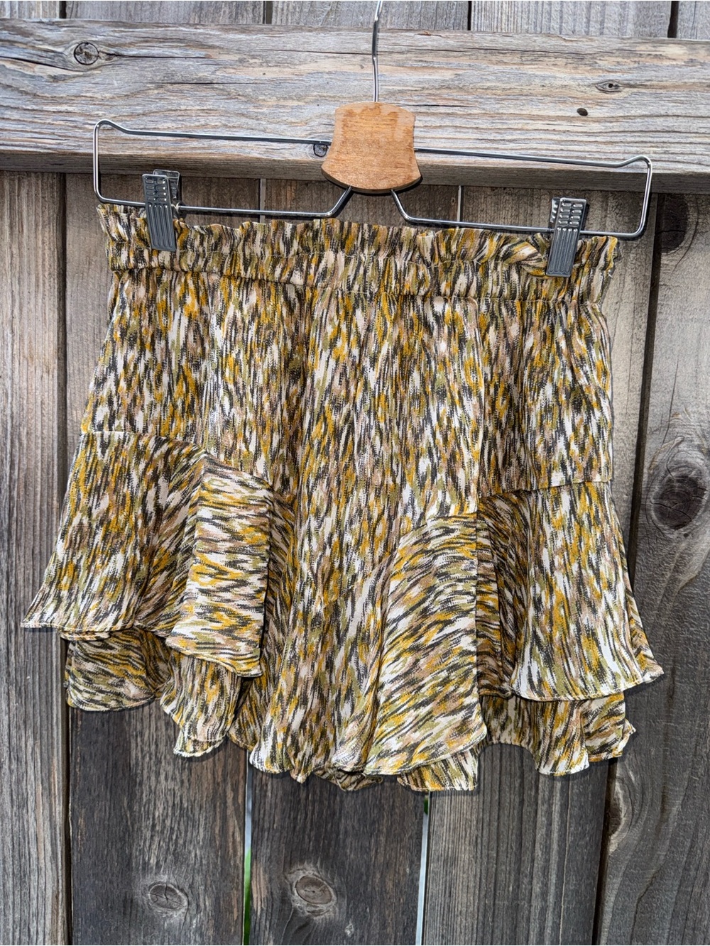 Isabel Marant Étoile Sornel Tiered Wool-Blend Shorts Size 34/US 2 - Picture 12 of 13